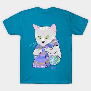 Knitting Cat T-Shirt